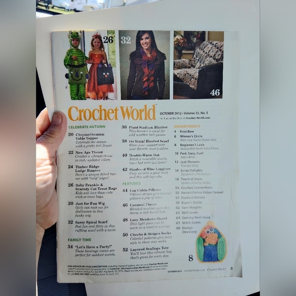 Vintage Crochet World Magazine October 2012 - Picture 2 of 6